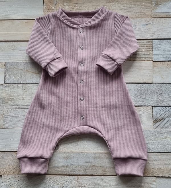 Jumpsuit "Rib oudroze"