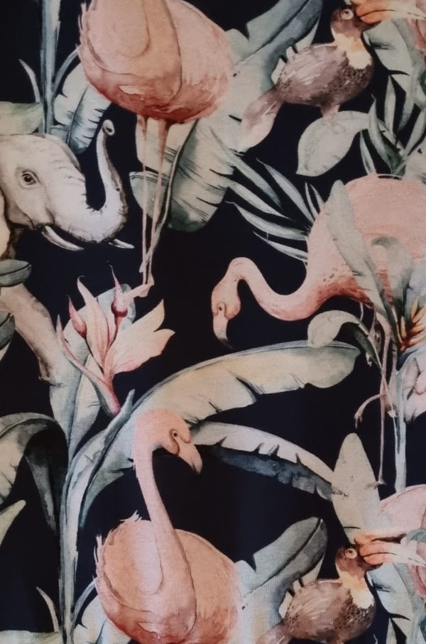 Jurk "Flamingo en olifant" - Afbeelding 2