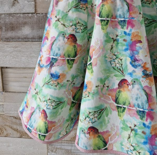 Jurk "Birds aqua" - Afbeelding 2